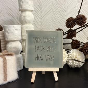 Vier vaker lach veel hou vast groen-goud