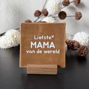 Liefste mama van de wereld, bruin, wit