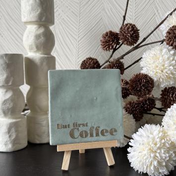 But first coffee groen,goud