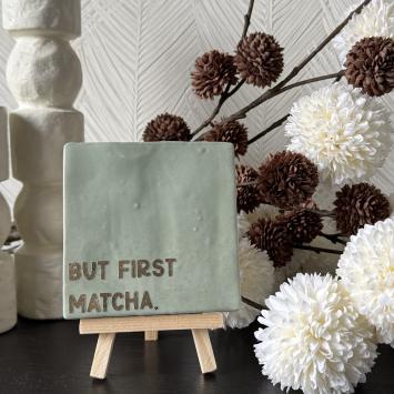 But first matcha groen