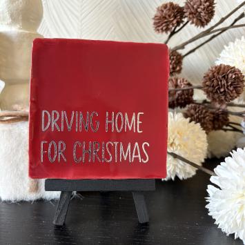 Driving home for Christmas rood, zilver