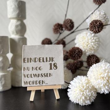 Eindelijk 18 nu nog volwassen worden