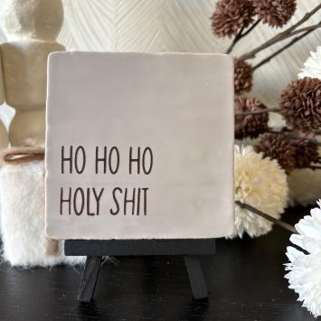Ho ho ho holy shit grijs beige, bruin glitter
