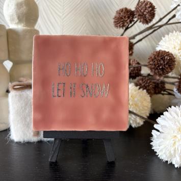 Ho ho ho let it Snow zalmroze, zilver