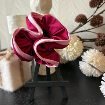 Scrunchie framboosroze 