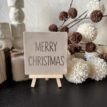 Merry christmas beige, goud 