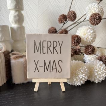 Merry x-mas beige, goud