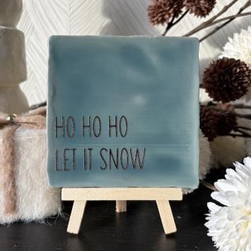 Ho ho ho let it snow blauw groen, goud 