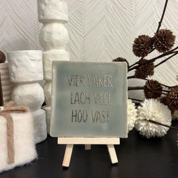 Vier vaker lach veel hou vast groen-goud